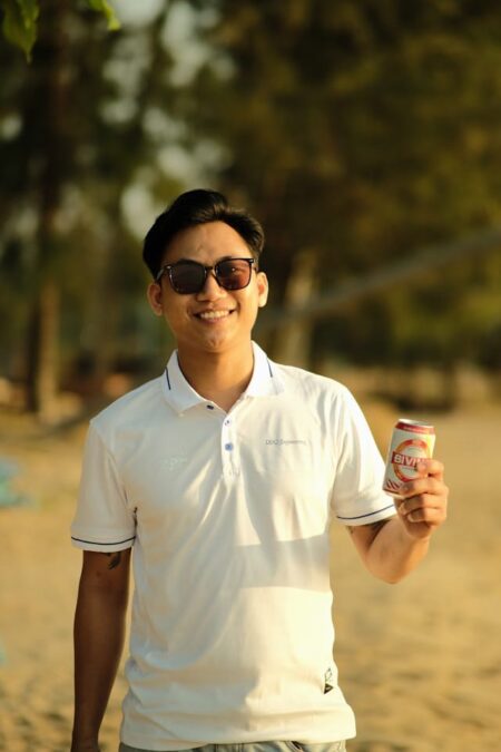 MEN'S WHITE POLO SHIRT