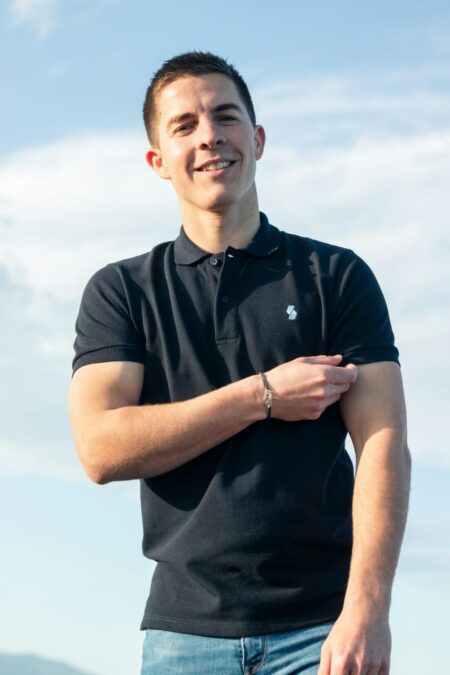 MEN'S SOLID NAVY POLO SHIRT